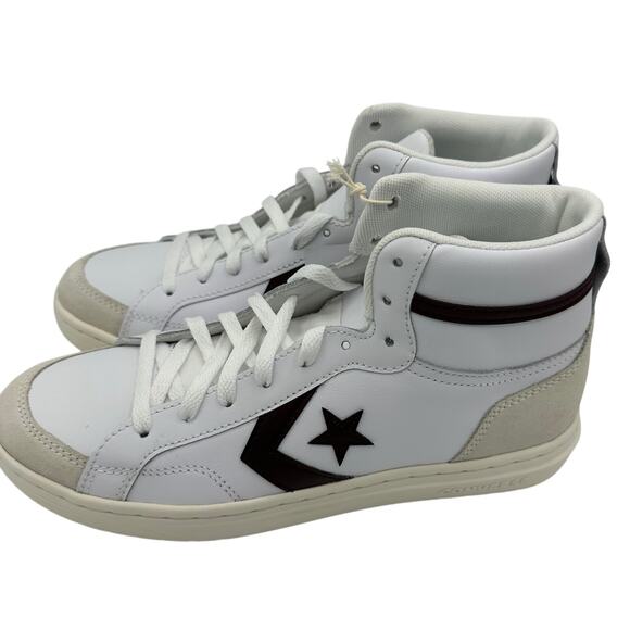 Converse Pro Blaze Classic Hi Top Sneakers Blstn Violet /Egret/ White Size 10 - Picture 1 of 6